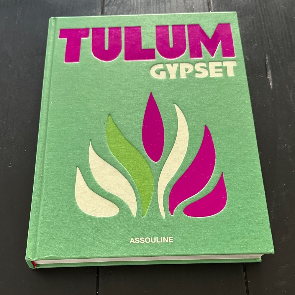Assouline Tulum Gypset Book in Green and Pink